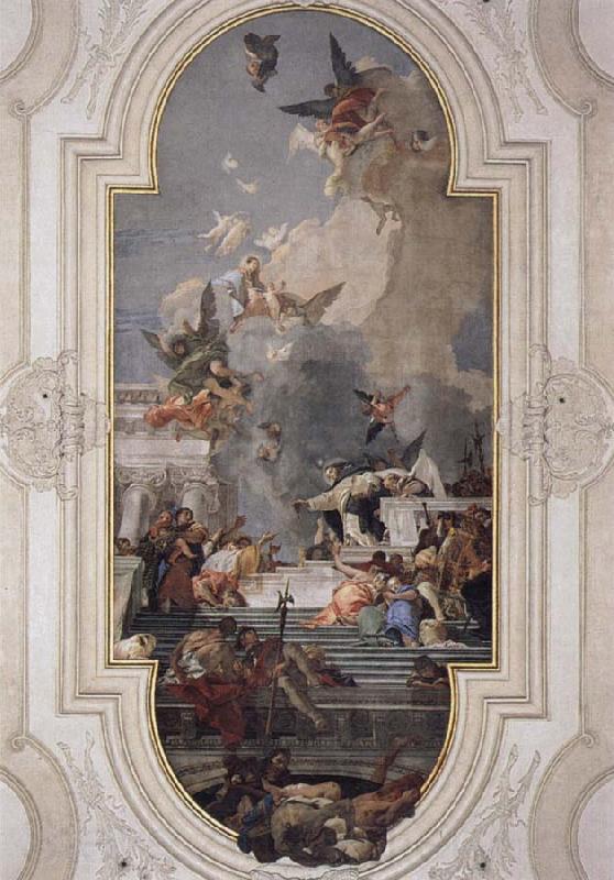 Giovanni Battista Tiepolo Donation of the Rosary France oil painting art